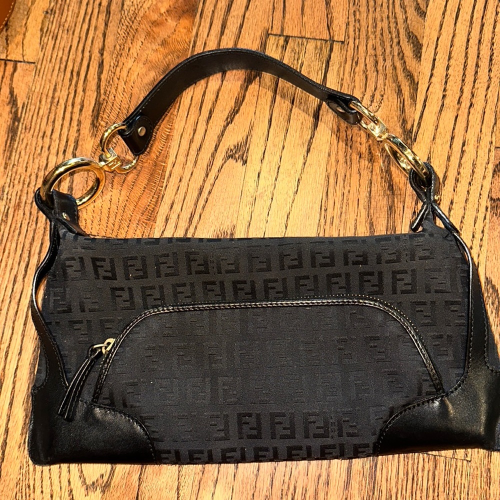 Fendi Black Zucchino Canvas Chef
Baguette